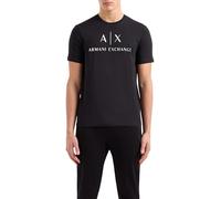 ARMANI EXCHANGE T-Shirt '8NZTCJ' noir / blanc, Taille M