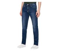 Armani Exchange A|x 5 Pocket Slim Denim Jeans, Délavage Moyen, Coutures légères, Coton Extensible, 36 Taille Courte Hommes