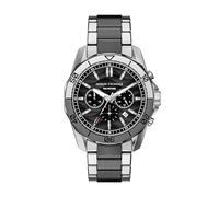 Armani Exchange A|X AX1973 Montre chronographe en acier inoxydable pour homme Noir/argenté