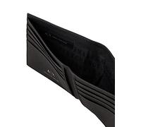 Armani Exchange A|X Portefeuille en Cuir Saffiano avec Logo Noir