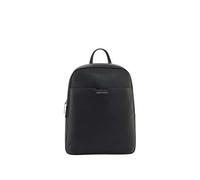 Armani Exchange Sac à dos Alex – logo embossé, double zip argenté, noir, taille unique
