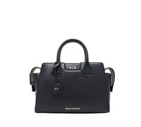 Armani Exchange Amelie, Gold Details, Logo Charm, Sac fourre-Tout M Femmes, Noir, Taille Unique