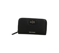 Armani Exchange Amelie, Gold Logo, zippé pour Femme, Noir, Taille Unique