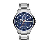 Armani Exchange AX2155 avec cadran bleu et bracelet gris