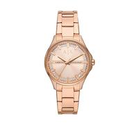 Armani Exchange - Montre Trois Aiguilles en Acier Inoxydable Ton Or Rose pour Femme, Ax5264