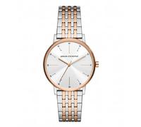 Armani Exchange - Montre Trois Aiguilles en Acier Inoxydable Recyclé à Au Moins 50 % pour Femme, AX5580