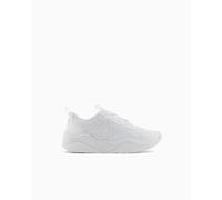 Armani Exchange Baskets à Lacets Blanches