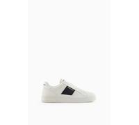 Armani Exchange Baskets anglaises en Cuir Blanc