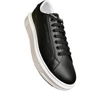 Armani Exchange Baskets Basiques pour Homme, avec Logo élargi, Bleu Marine, Noir, 40 EU