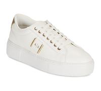 Armani Exchange Femme Kurt, Gold Details, Debossed Logo Basket, Or pâle Blanc cassé, 41 EU