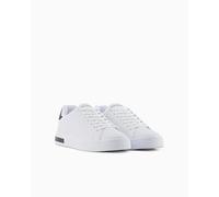 Armani Exchange Baskets Blanches monogrammées Synthétique Taille 42 Homme