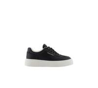 Armani Exchange Baskets Courtes pour Femme - Semelle Plateforme, Noir, 37 EU