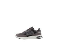 Armani Exchange Baskets Dusseldorf gaufrées à Motifs géométriques pour Homme, Iron Black, 44 EU
