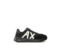 Armani Exchange Baskets Dusseldorf pour Homme avec Logo contrasté, Noires, Black Off Whit, 39 EU