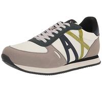 Armani Exchange Baskets en Cuir à Logo Multicolore