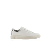 Armani Exchange - Baskets en cuir blanc avec insert logo - Homme - Chaussures - Blanc - Taille: 44 EU