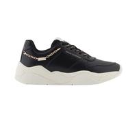 Armani Exchange - Baskets en Cuir Noir avec Chaîne Latérale - Femme - Chaussures - Noir - Taille: 39 EU