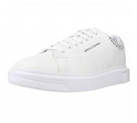 Armani Exchange Baskets en Cuir Ton Blanc