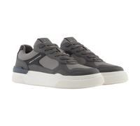 Armani Exchange - Baskets en éco-cuir avec coutures décoratives - Homme - Chaussures - Gris - Taille: 44 EU