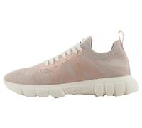 Armani Exchange Baskets Harlem, Tissu tricoté, Logo latéral, Rose Grey Off White, 36 EU