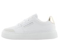 Armani Exchange Baskets Kurt Milano Edition pour Femme avec détails dorés, OP White Gold, 39 EU
