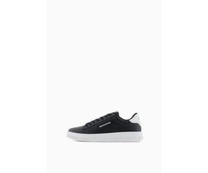 Armani Exchange Baskets Seattle pour Homme, Black OP White, 43 EU