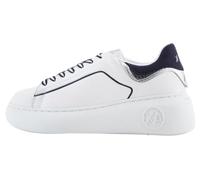 Armani Exchange Baskets Super à Semelle Haute pour Femme, Opt White Blue, 35.5 EU