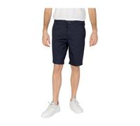 Armani Exchange - Bermuda en Coton Mélangé - Homme - Shorts - Bleu - Taille: W30