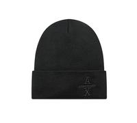 Armani Exchange Bonnet pour Homme The Grid, Durable et brodé avec Logo, Noir, Taille Unique