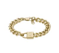 Armani Exchange Bracelet chaîne Armani Exchange, en acier inoxydable, doré, pour homme, AXG0129710, Or métallique