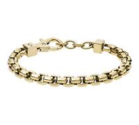Armani Exchange Bracelet Pour Homme , Longueur Intérieure : 185-205mm / Taille Des Maillons De La Chaîne : 8X8X4mm Bracelet En Acier Inoxydable Doré, AXG0046710