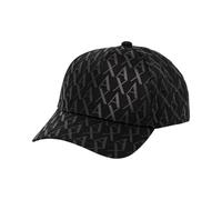 Armani Exchange – Casquette de baseball tissée avec imprimé intégral – Homme – Noir – Taille unique