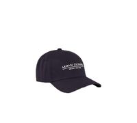 Armani Exchange Casquette de Baseball Essential, Milano/New York, Logo Lettering, Bleu Marine, Taille Unique
