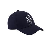 Armani Exchange - Casquette en coton imprimé avec boucle de serrage - Homme - Accessoires - Noir - Taille: ONE Size