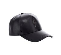 Armani Exchange - Casquette en similicuir - Femme - Accessoires - Noir - Taille: ONE Size