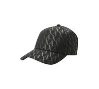 Armani Exchange – Casquette de baseball tissée avec imprimé intégral – Homme – Noir – Taille unique