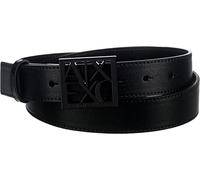 Armani Exchange Ceinture de taille moyenne Black Susi pour femme, Noir, 85 cm
