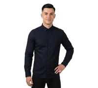 Armani Exchange Chemise Essential Logo brodé ton sur ton Bleu marine foncé L Homme
