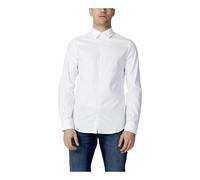 Armani Exchange - Chemise Blanche Slim Fit en Coton - Homme - Chemises - Blanc - Taille: S