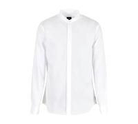 Armani Exchange - Chemise Casual en Popeline Stretch - Homme - Chemises - Blanc - Taille: XL