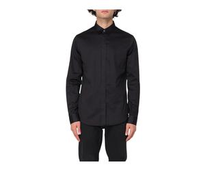 Armani Exchange - Chemise Noire Élégante - Homme - Chemises - Noir - Taille: S