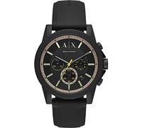 Armani Exchange Chronographe pour Homme, Montre en Nylon Ton Noir, AX1343