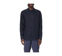 Armani Exchange - Classic Linen Shirt - Homme - Chemises - Bleu - Taille: 2XL