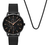 Armani Exchange Coffret cadeau montre et collier CAYDE AX7162SET