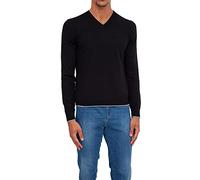 Armani Exchange Col V Coton Cachemire Sweat-Pullover, Noir, M Homme