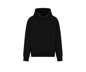 Armani Exchange - Cotton French Terry Sweat à capuche - Homme - Sweatshirts et sweats à capuche - Noir - Taille: XS