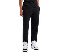 Armani Exchange Cotton Interlock Jogger with Vertical Logo Tape - Sweatpants - Moderne - Homme