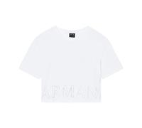 Armani Exchange - Crew Neck Logo T-Shirt - Femme - Tops - Blanc - Taille: 36 FR
