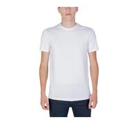 Armani Exchange - Crew Neck Short Sleeve Tee - Homme - Tops - Blanc - Taille: L