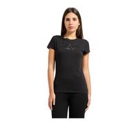 Armani Exchange - Crew Neck T-Shirt - Femme - Tops - Noir - Taille: 38 FR